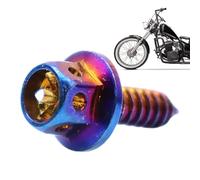 Tornillos autorroscantes metálicos | Tornillos metálicos autorroscantes modificados para paneles de yeso y metal | de titanio M5 15, hexagonales huecos, autoperforantes, reparación de automó