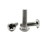 Tornillos autorroscantes Phillips de cabeza plana, 10 Uds UNC5/16-18 US rosca gruesa 304 A2-70 tornillo de cabeza redonda de acero inoxidable con ranura cruzada(1 1/8")