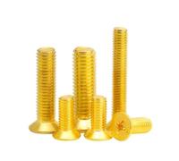 Tornillos autorroscantes Phillips de cabeza plana, 3-50 Uds tornillo de cabeza plana de latón M2-M8 tornillos de máquina de cabeza avellanada empotrada en cruz de latón(5mm/M3)