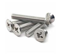 Tornillos autorroscantes Phillips de cabeza plana, M5 M6 M8 calidad naval A4 cabeza avellanada de acero inoxidable tornillo Phillips cruzado rosca métrica tornillos de máquina de 8mm-100mm(/M8x25mm)