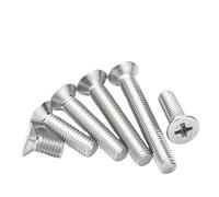 Tornillos avellanados empotrados en cruz M3, pernos de máquina de cabeza plana de acero inoxidable 304, 4, 5, 6, 8, 10, 18, 20, 45, 50, 110, 120, 130mm(M3x60mm 20pcs)