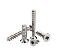 Tornillos avellanados planos de cabeza Torx de seis lóbulos, de acero inoxidable 304 A2, de 5/10/50 piezas, alargados, M1.4, M1.6, M2, M2.5, M3, M4, M5, M6, M8, GB2673