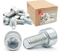 Tornillos cabeza cilindro allen M6x12 mm, 1 kg 190 uds., DIN 912, Lun Fix
