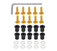 Tornillos Carenado Compatible Con Yamaha M5 Piezas Generales Carenado De Motocicleta Para Kit De Pernos Tornillos De Parabrisas Tuercas De Pozo Arandelas Kit De Sujeción De Parabrisas