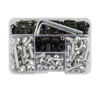 Tornillos Carenado Completo para Motocicleta 190 Uds para Xmax para Nmax para Tmax CG250 para Jog 50 70(Plata)