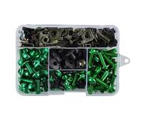 Tornillos Carenado Completos Para Versys Para 650 Para Ninja Para 650R Para 1000 Para Z750 Para Z1000 Para ZZR600 Pernos piezas motocicleta(Green)
