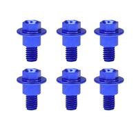 tornillos carenado moto Compatible Con EXC Para SX Para XC EXCF XCF XCW M6 * 12 Protector De Horquilla Delantera De Motocross Para Tornillo De Perno(Blue)