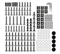 tornillos carenado moto Compatible Con Yamaha Para R15 Para R25 Para MT-07 Para MT-09 Para MT-10 Para Motocicleta Para FZ6 210 Piezas Carenado Completo Kits Pernos Tornillos Carrocería(Silver)