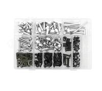 Tornillos carenado Motocicleta 195 Unids/set Piezas Generales Motocicleta Parabrisas Guardabarros Tornillos Pernos Carenado Kit Tornillos Clips Tuerca Sujeciones Coloridas Tornillos Piezas Motocicleta