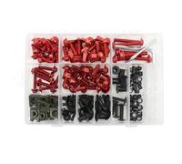 Tornillos carenado Motocicleta 195 Unids/set Piezas Generales Motocicleta Parabrisas Guardabarros Tornillos Pernos Carenado Kit Tornillos Clips Tuerca Sujeciones Coloridas Tornillos Piezas Motocicleta