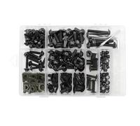 Tornillos carenado Motocicleta 195 Unids/set Piezas Generales Motocicleta Parabrisas Guardabarros Tornillos Pernos Carenado Kit Tornillos Clips Tuerca Sujeciones Coloridas Tornillos Piezas Motocicleta