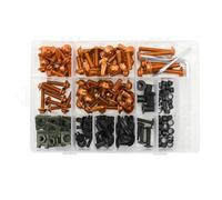 Tornillos carenado Motocicleta 195 Unids/set Piezas Generales Motocicleta Parabrisas Guardabarros Tornillos Pernos Carenado Kit Tornillos Clips Tuerca Sujeciones Coloridas Tornillos Piezas Motocicleta