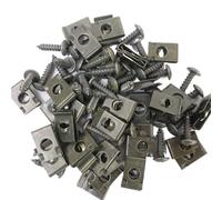 Tornillos carenado Motocicleta Piezas Generales Tornillo Autorroscante Y Juego Sujetadores Clip En Forma U Coche Motocicleta Protección Antioxidante Sujetadores Clips Tornillos Hebilla Hojas Hierro