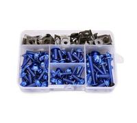 Tornillos Carenado para CRF450R CRF250X CRF450X CRF230F 175 Uds Tornillos De Carenado De Chasis De Motocicleta Tuercas(Azul)
