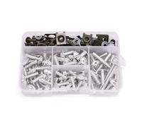 Tornillos Carenado para GSX1400 GSX1250 GSX650F 175 Uds Carenado De Chasis De Motocicleta Tornillos Tuercas(Plata)