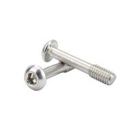 Tornillos cautivos de cabeza de botón M2.5-M8, pernos antiaflojamiento de media rosca, tornillos for paneles cautivos de vástago reducido de acero inoxidable 304(M2.5x14mm-20pcs)