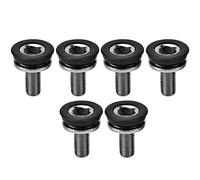 Tornillos Centrales para Pedalier de Agujero Cuadrado, Accesorios para Bicicleta, 6 Piezas Impermeables - Alta Resistencia Anticorrosión, Fáciles de Instalar, Para Bicicletas de