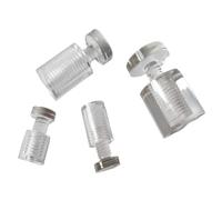 Tornillos Clavo Publicitario 10 Uds Diámetro 13mm 19mm 25mm Acrílico Transparente Publicidad Separadores Pin Clavos Cartelera Tornillos De Fijación Hardware(19x19 10pcs)