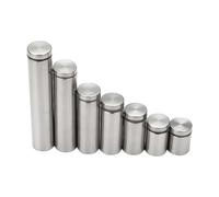 Tornillos Clavo Publicitario 10 Uds Sujetadores De Vidrio 12mm Acero Inoxidable Acrílico Publicidad Separadores Pin Clavos Cartelera Fijación(12x40mm)