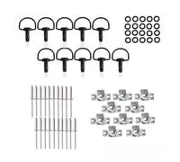 Tornillos Clips 10 Juegos De Sujetadores Carenado Motocicleta Liberación Rápida Con Anillo D Para Para Yamaha Para Suzuki Surtido Tornillos Set Tuercas Pernos Carenado