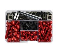 Tornillos Cubierta Kit Kit De Tornillos Para Carenado Motocicleta Para ADV350 ADV 350 Clips Y Tuercas Fijación Para Motocicleta Tuercas Pernos(Rojo)