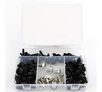 Tornillos cuerpo Accesorios De Motocicleta Kit De Pernos De Carenado Juego Completo De Tornillos De Cuerpo Para Suzuki AN200 Burgman 200 2014-2019(Plata)