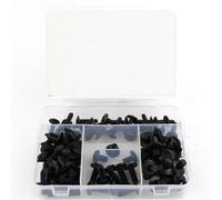 Tornillos cuerpo Kit Completo De Tornillos De Carenado Para Motocicleta, Clips De Carenado, Tuercas, Tornillos Para Suzuki AN200 Burgman 200 2014 2015 2016 2017 2018 2019(Negro)