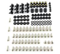 Tornillos cuerpo Kit Tornillos Carenado Completo Para Cubierta Motocicleta Clips Tuercas Acero Para CBR600 F4 CBR600RR CBR900RR 919 929 954(92-99 Silve)