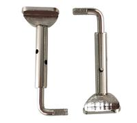 Tornillos de abrazadera para mentón, 2 tornillos de repuesto semiintegrados para mentón, piezas de hardware para instrumentos, para estudiantes, entusiastas de mujeres, hombres, violín, viola