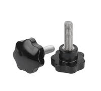 Tornillos De Acero Inoxidable 304 Con Cabeza De Flor De Siete Pétalos Y Cabeza De Estrella, Con Mango De Bakelita, En Diez Tamaños, De M3 A M5 (M4*12 * 10)