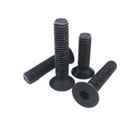Tornillos de acero inoxidable 304, negros, grado 10.9, cabeza hexagonal hueca, avellanada plana, M1.6, M2.5, M3, M4, M5, M6(10.9 class steel,22MM_M2 (50PCS))
