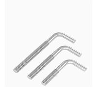 Tornillos de acero inoxidable 304, tornillos en ángulo recto, pernos, adecuados para la fijación de equipos, nivelación, estructuras de acero e instalación en edificios M6-M12. (M8*60(2pcs))