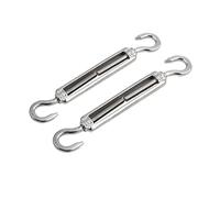 tornillos de acero inoxidable, Gancho tensor de alambre de acero plateado 304, M5-M8, paquete de 2 a 10 unidades(M6,2pcs)