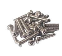 Tornillos de acero inoxidable M3 M3x4 M3x5 M3x6 M3x8 M3x10 M3x12 M3x14 M3x16 M3x20 Cabeza plana pulida 50 piezas(16MM_M3)