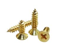 tornillos de acero inoxidable, Paquete de 100 tornillos autorroscantes for madera latón con cabeza plana avellanada Phillips, M2 a M5(M3x30 (50Pcs))