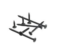 tornillos de acero inoxidable, Tornillos autorroscantes Phillips M3.5 de acero al carbono, cabeza plana avellanada, color negro, paquete 100 unidades, 16-70 mm(M3.5 100Pcs#60mm)