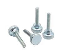 Tornillos de acero inoxidable, tornillos moleteados, 1-10 piezas, cabeza moleteada de paso alto, tornillos de apriete manual, pernos de bloqueo de vidrio for muro cortina GB834