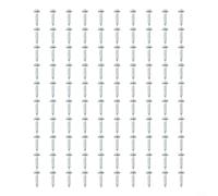 Tornillos de agujero de bolsillo, 100 piezas #8 x 20/25/38 mm, tornillos autorroscantes de rosca gruesa, acero endurecido recubierto de zinc, resistente a la corrosión para proyectos de carpintería