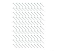 Tornillos de agujero de bolsillo, 100 unidades para construcción de madera, revestimiento de zinc para fiabilidad a largo plazo en escenarios de uso repetido (ranura de punta de 25 mm)