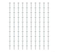 Tornillos de agujero de bolsillo de rosca gruesa, cierre autorroscante, caja de acero endurecido recubierto de zinc para carpintería, paquete de 100 tamaños surtidos (20 mm)