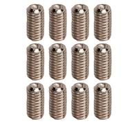Tornillos de Ajuste de Altura del Puente de la Silla de Montar de la Guitarra, 12 Uds., Tornillos Ligeros para Puente de Guitarra Eléctrica a Prueba de óxido (SILVER)