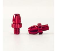 Tornillos de ajuste de cable de cambio de bicicleta M10, paquete de 2 para pinza de disco voladizo, freno en V y frenos de tracción central, tornillos de palanca de freno de aleación de aluminio (rojo