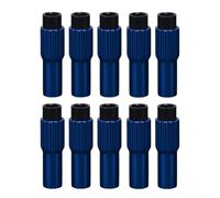 Tornillos de ajuste de palanca de cambios de bicicleta, 10 unidades, aleación de aluminio CNC para un mejor rendimiento de engranaje (azul)
