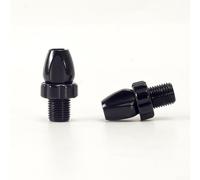 Tornillos de ajuste de palanca de freno de bicicleta M10 de aluminio, paquete de 2 para discos de tracción central voladizo y tipos de freno de pinza (negro)