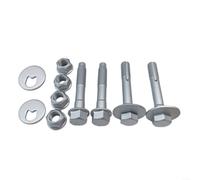 Tornillos de ajuste para mangueta excéntrica leva para Transporter T4 OE 701407397C 701407397A delantera izquierda para derecha plata metal