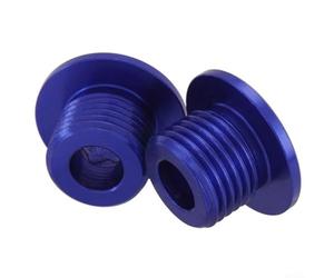 Tornillos de aluminio CNC para SurRon XS todoterreno ebike piezas de repuesto de rueda delantera compatibles con X/XS serie al6061 material juego de 2 (dorado)