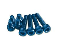 Tornillos de aluminio conjunto azul M5 anodizado, azul