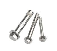 tornillos de anclaje, 1/5 piezas M6 M8 M10 M12 304 A2 Tornillo de expansión hexagonal acero inoxidable Pernos anclaje hormigón(1Pcs,M10x90)
