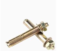 tornillos de anclaje, 2 tornillos autorroscantes de acero al carbono galvanizados, perno expansión anclaje cuña, tornillo incorporado(M6x70mm)