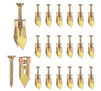 Tornillos de anclaje autoperforantes, 200 anclajes autoperforantes para paneles de yeso con tornillos, kit de tornillos, fácil aplicación, sin taladros ni agujeros en la pared